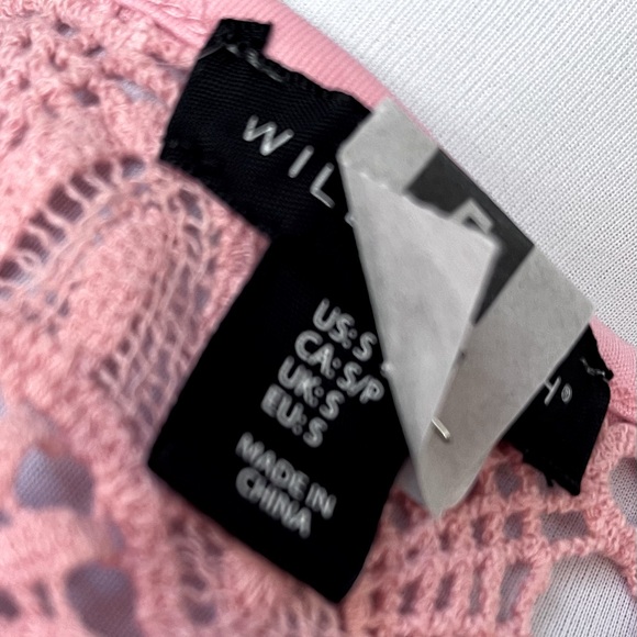 Crocheted Top in Peach Two Pieces Size S Willi Smith - Picture 6 of 9